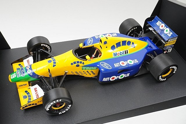 未使用 美品 ミニチャンプス1/18 ベネトン1991 R.モレノ N.ピケ GP