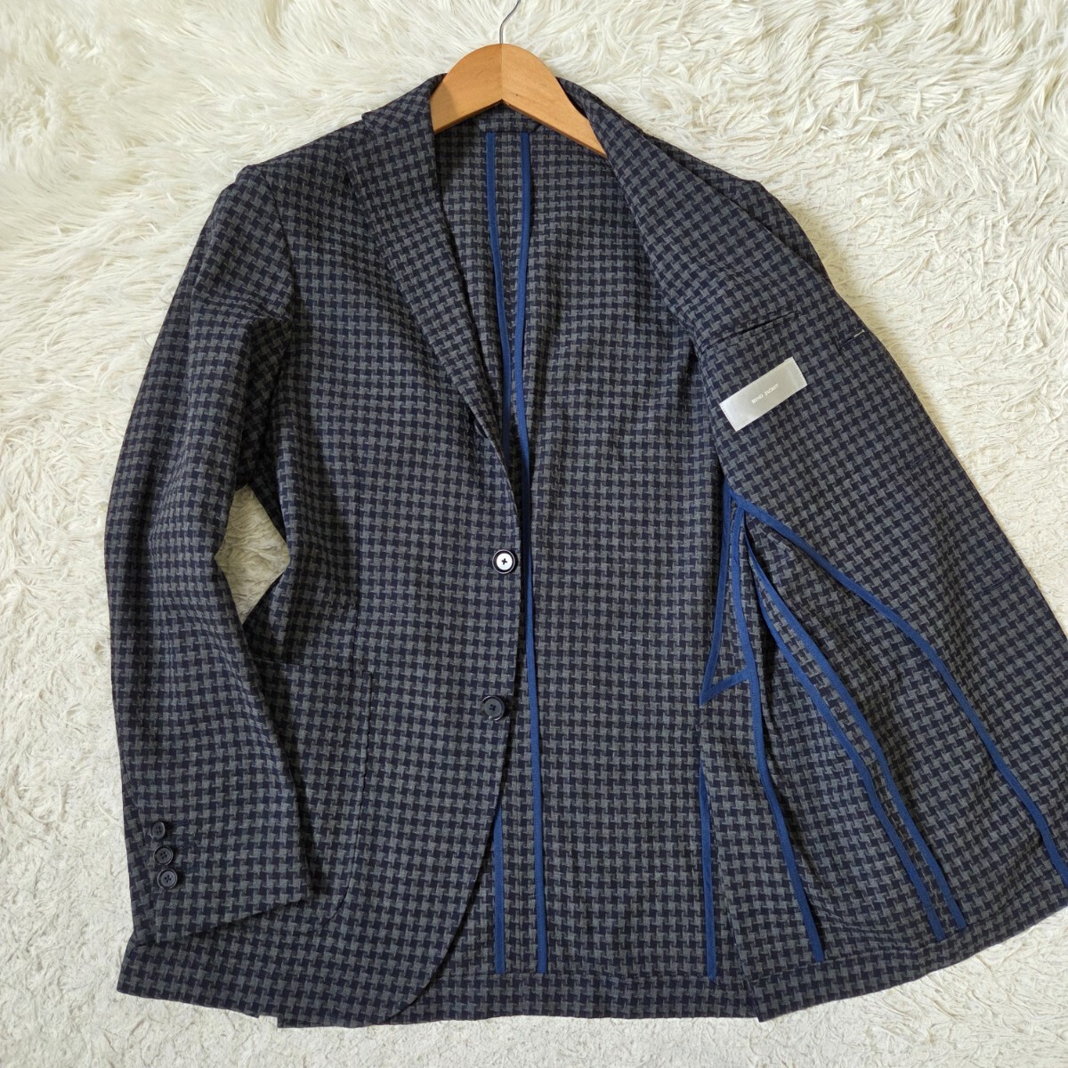 美品 RING JACKET テーラード ウール ジャケット 千鳥格子 52 【公式通販】