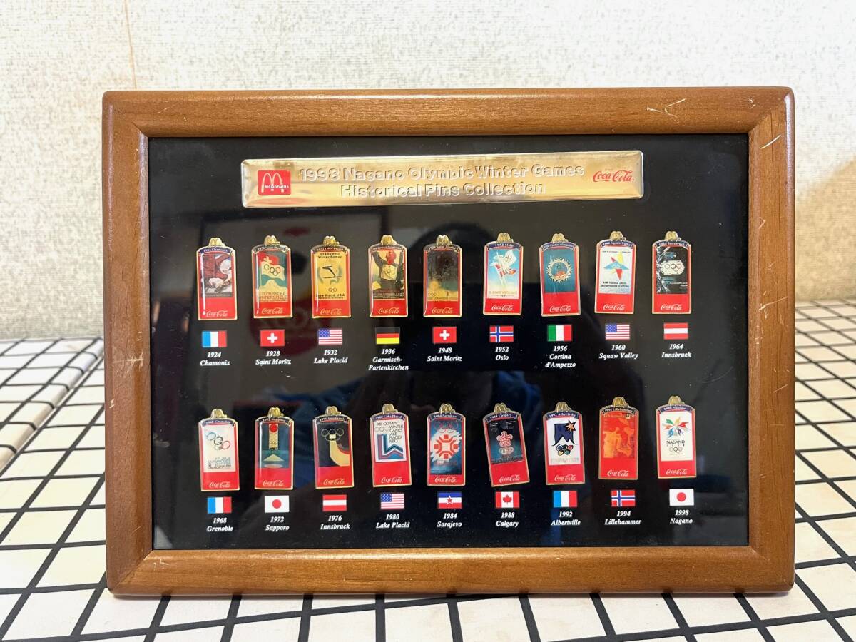 激レア】コカ・コーラ 長野オリンピック ノベルティピンバッジ 3個