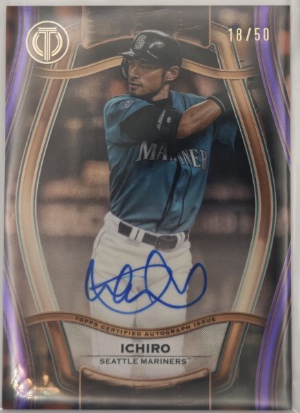 MLB☆イチロー 22 Leaf In The Game Big Ticket 直筆サインカード MLB