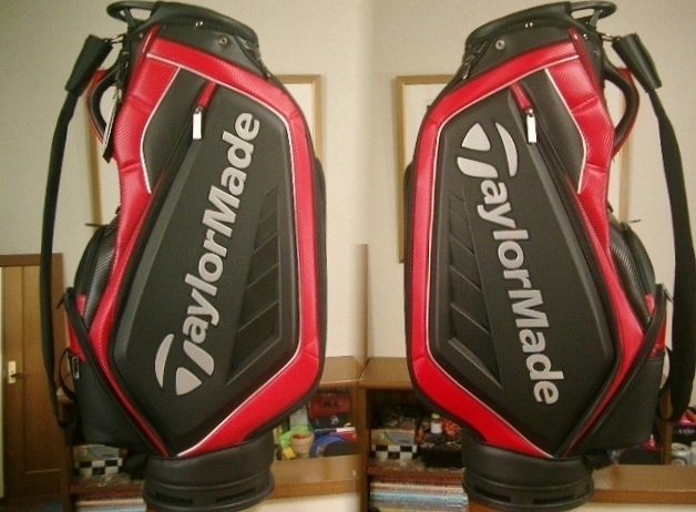 Yahoo!オークション -「赤 黒」(テーラーメイド) (キャディバッグ)の