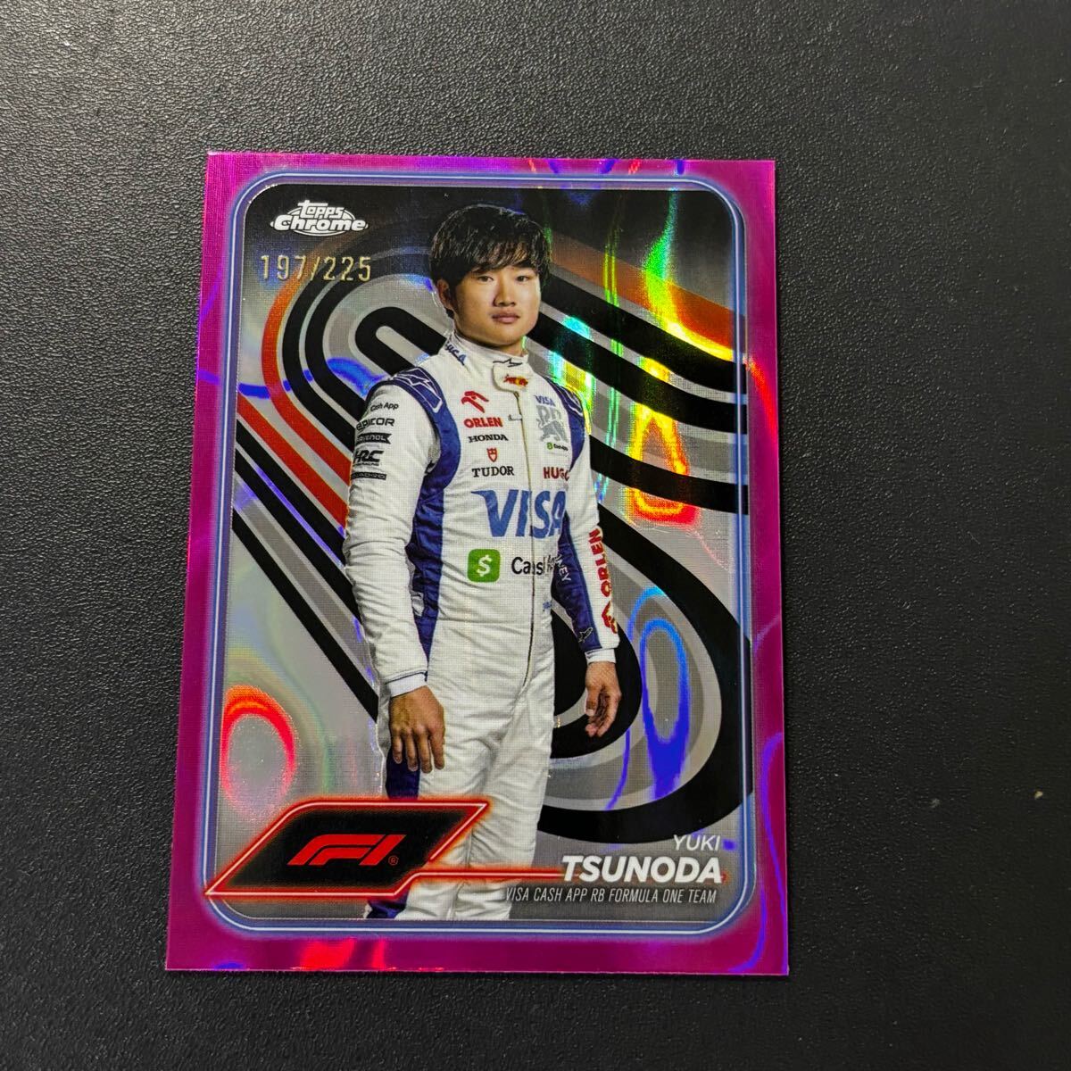 2024 Topps Chrome F1 角田裕毅 直筆 サイン カード 2024 Topps Chrome