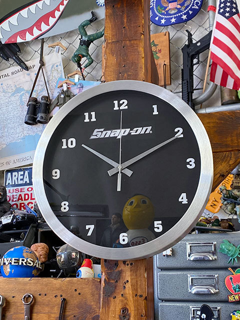 Snap-on 中古 Snap-on スナップオン 掛け時計 振り子時計 レトロ