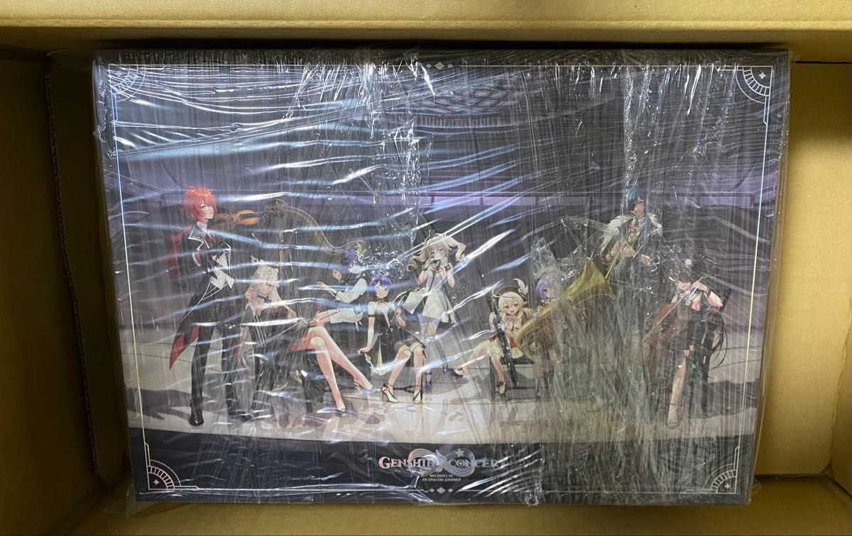 原神fes フェス vipチケット 特典PVCデスクマット 原画 コロンビーナ