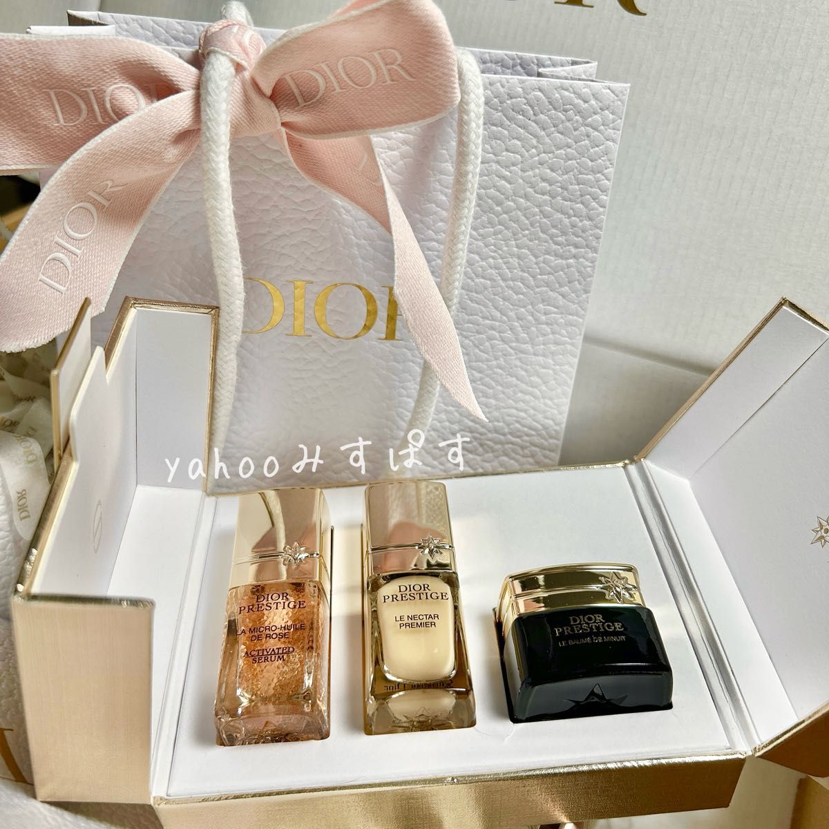 2組〉DIORPRESTIGE 豪華ギフト3製品BOX ラクレームN ルネクター