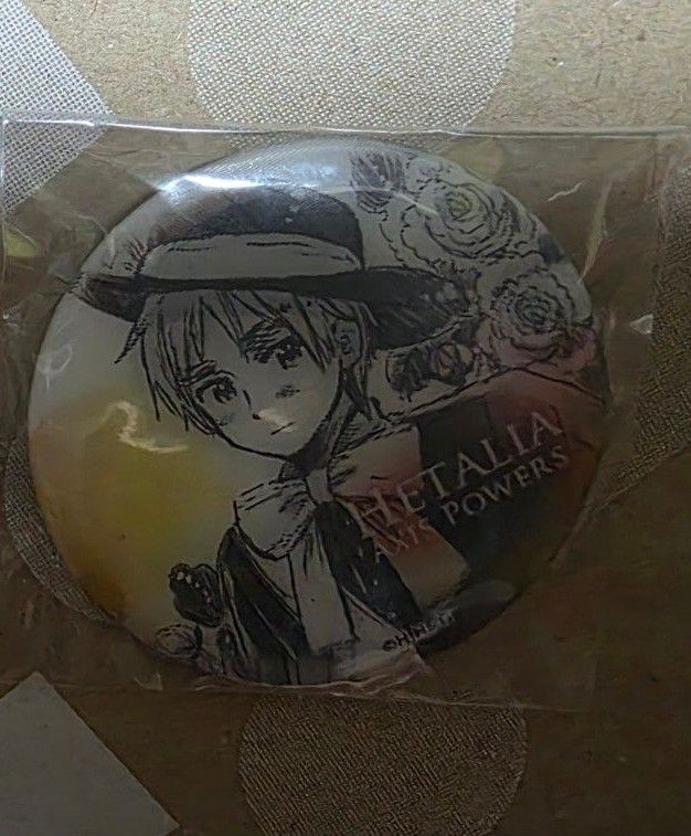 ヘタリア アニメガ チェンジング 缶バッジ イギリス 日本 学園ヘタリア