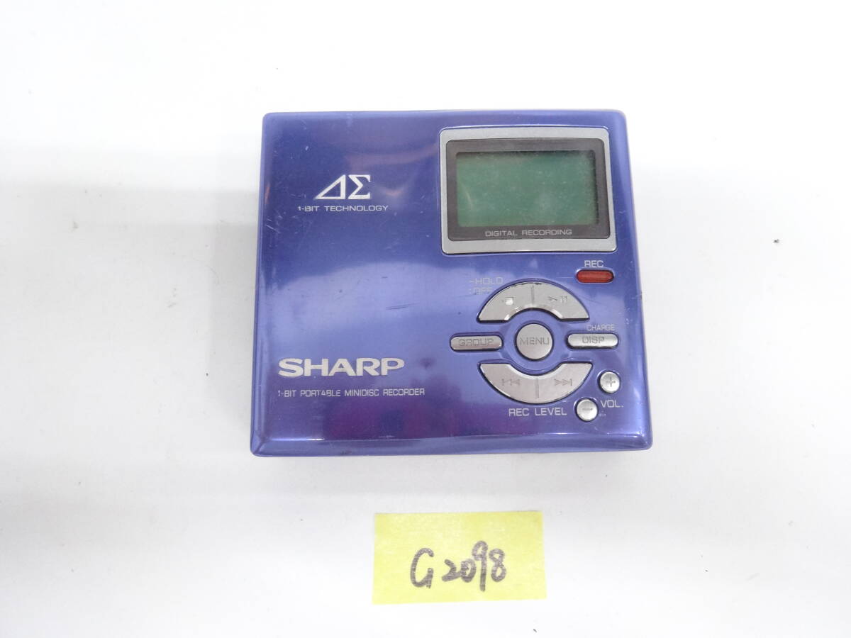 SHARP シャープ MD-DR7-A (ブルー) MDレコーダー MDLP対応 （MD録音