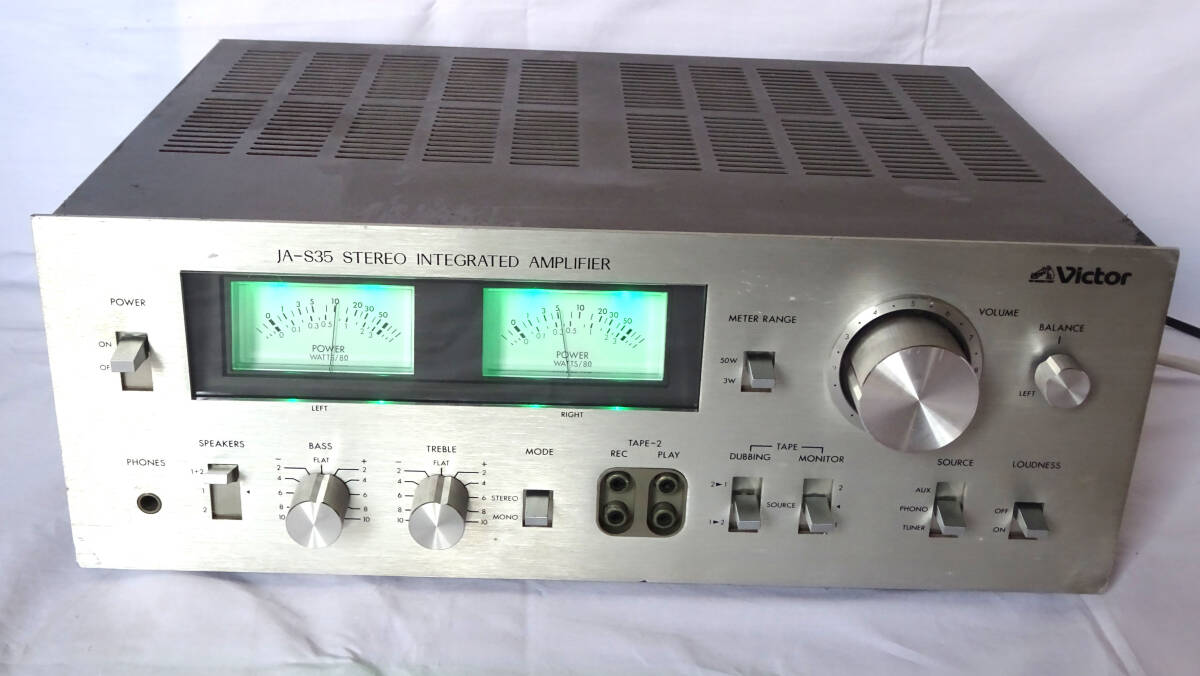 Victor プリメインアンプJA-S35 ビクター パワーメーターLED Yahoo