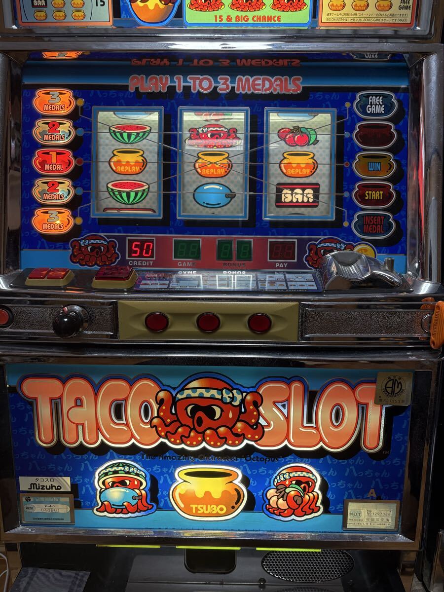 タコスロ スロットマシン パチスロ 実機 4号機 現状渡し 2026年最新