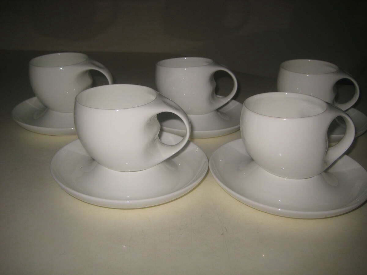 希少】ルイジ・コラーニ デザイン コーヒーカップ＆ソーサー 5客セット