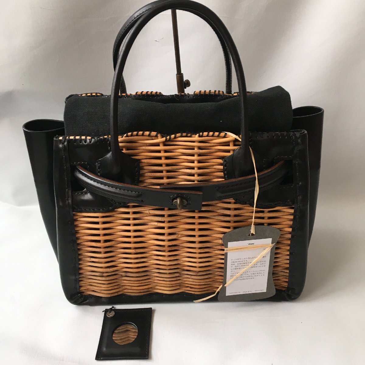 Yahoo!オークション -「ebagos エバゴス かごバッグ」(バスケット、籐