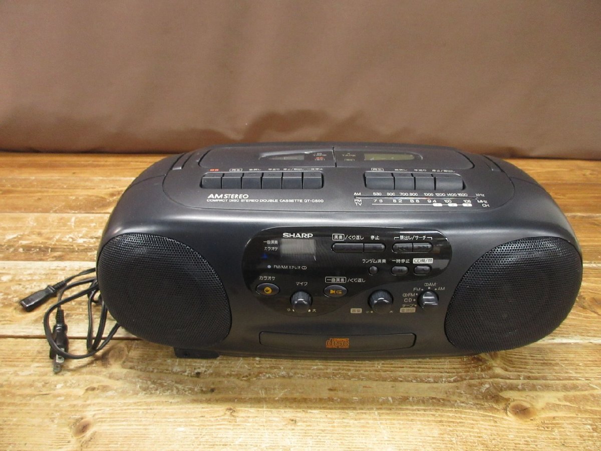 SHARP/シャープラジカセ QT-11R レトロ ラジオ モノラルカセット 2025