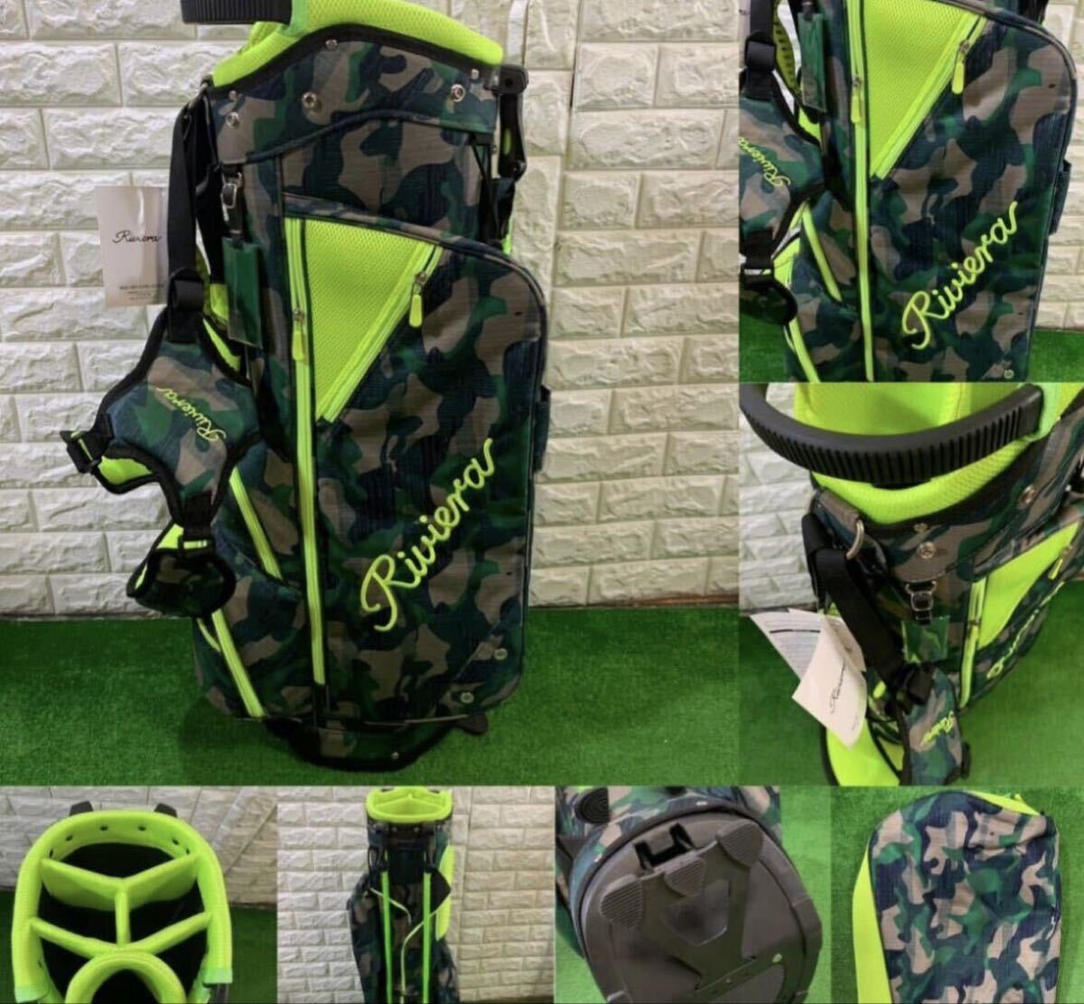 Riviera 迷彩柄 クラブセット スタンドバッグ Riviera（リビエラ