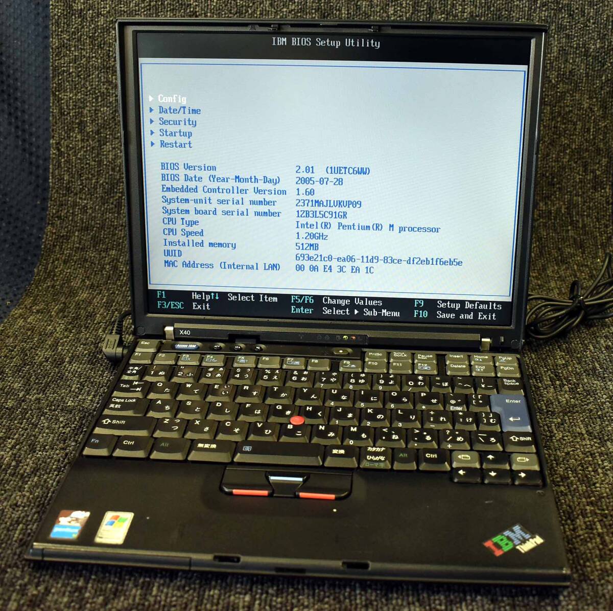 Yahoo!オークション -「thinkpad x40」の落札相場・落札価格