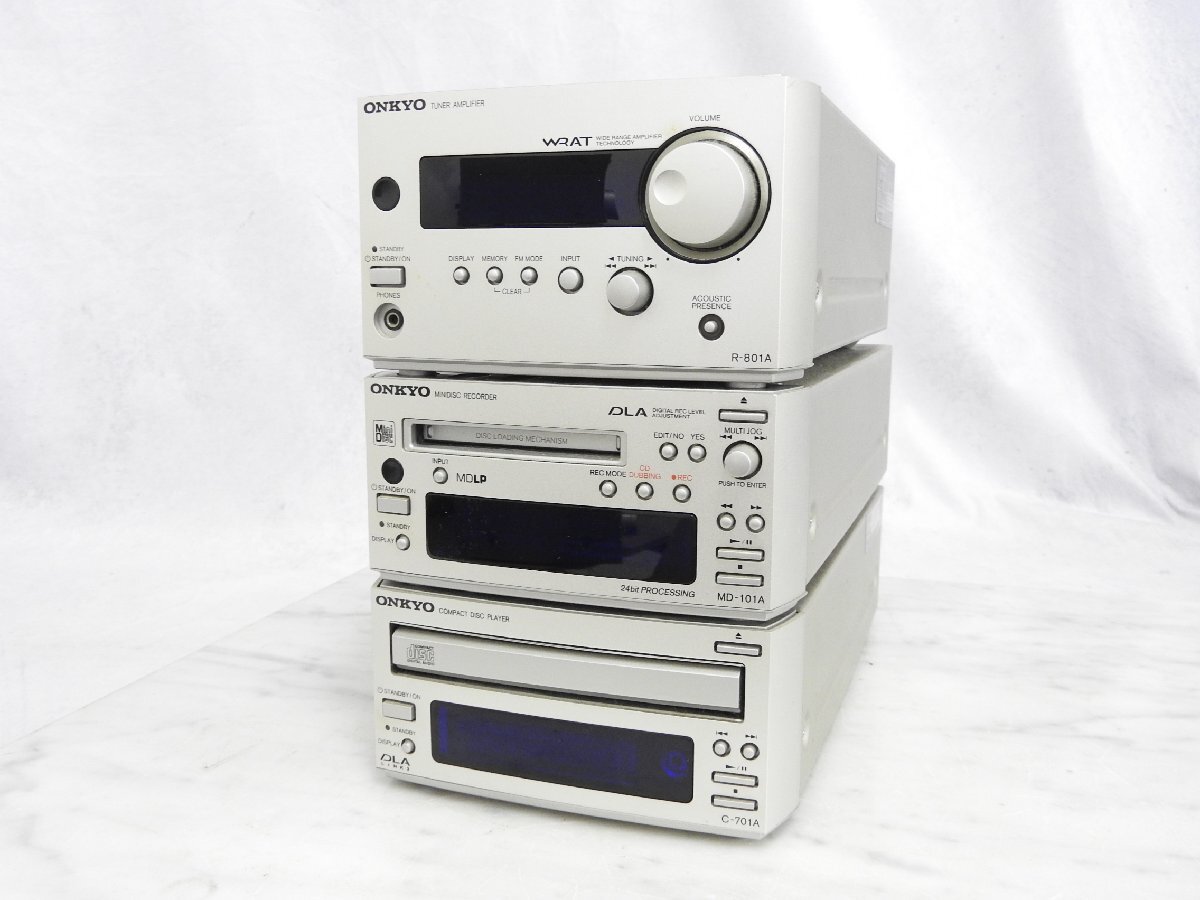 オンキョー ONKYO アンプ R-801A CDプレーヤー C-701A オンキョー