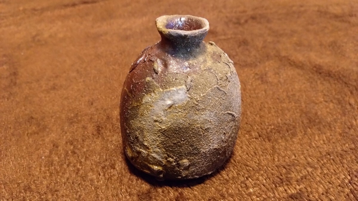 古越前 越前焼 灰釉 花入 白釉 1客 古越前 越前焼 灰釉 花入 白釉 1客