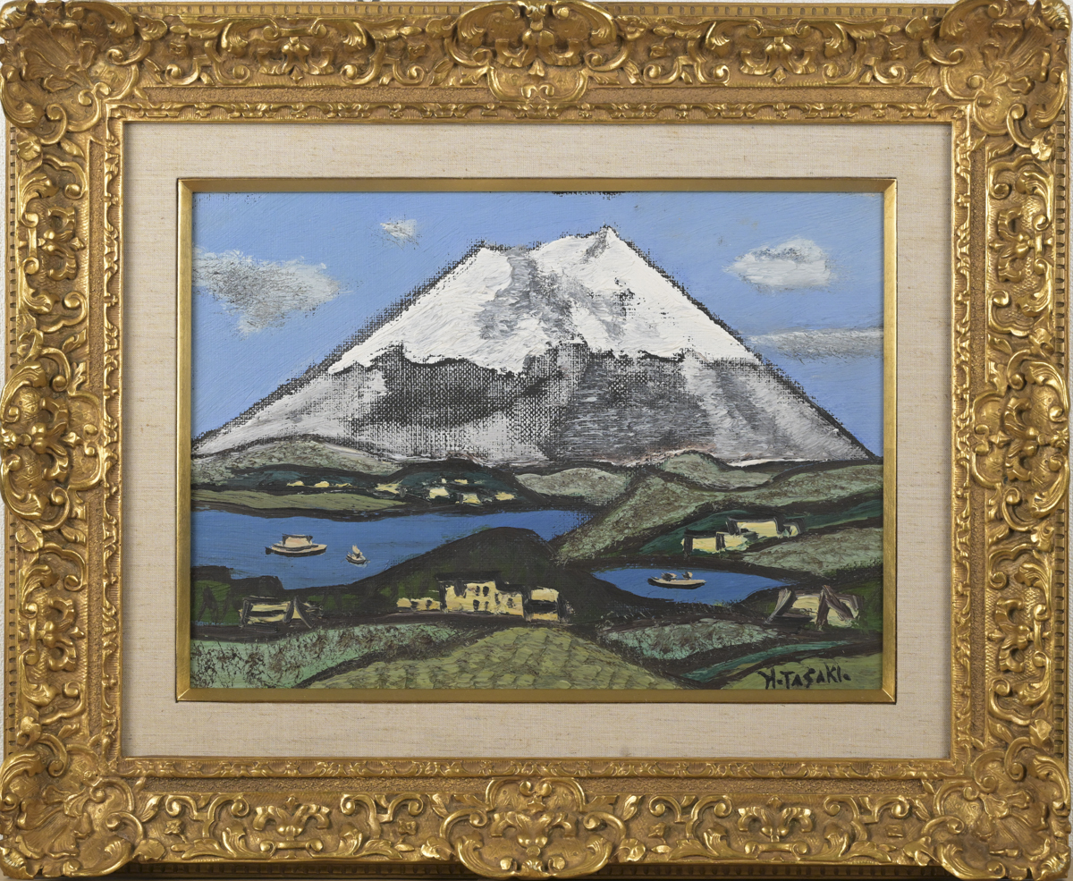 田崎広助 富士山 水墨画 掛け軸 2025年最新】Yahoo!オークション