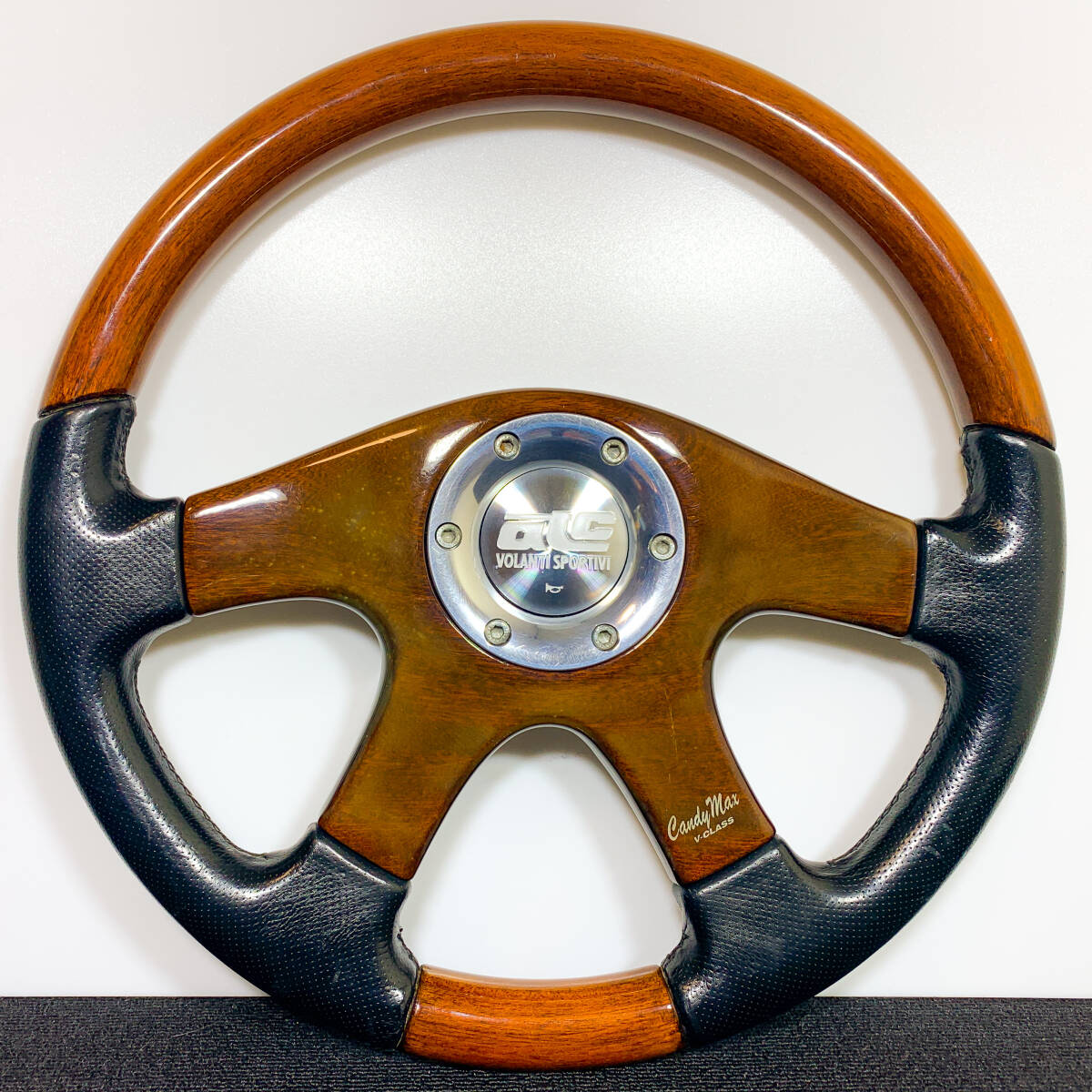 希少美品 モモ MOMO チャレンジ 36Φ ウッド ステアリング 1993年製