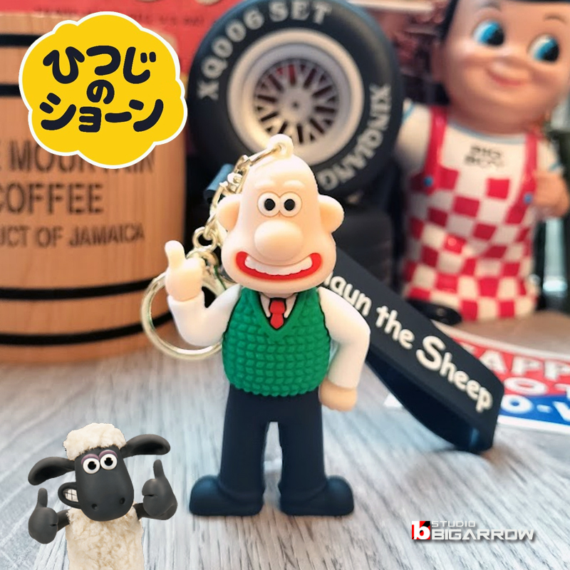 Yahoo!オークション -「ウォレスとグルミット キーホルダー」の落札