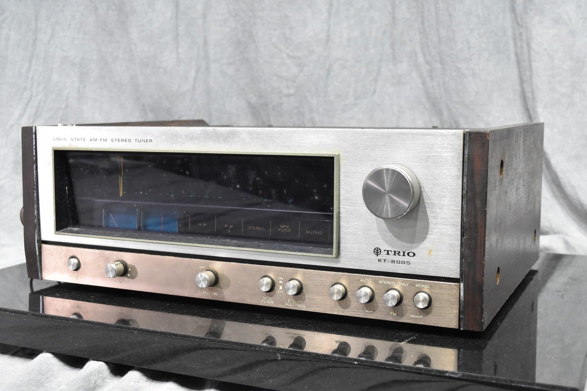 希少 美品】TRIO AM/FMステレオチューナー KT-8005 動作品 希少 美品