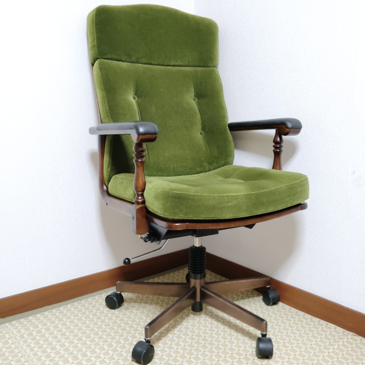 Yahoo!オークション -「カリモク コロニアル デスクチェア」の落札相場