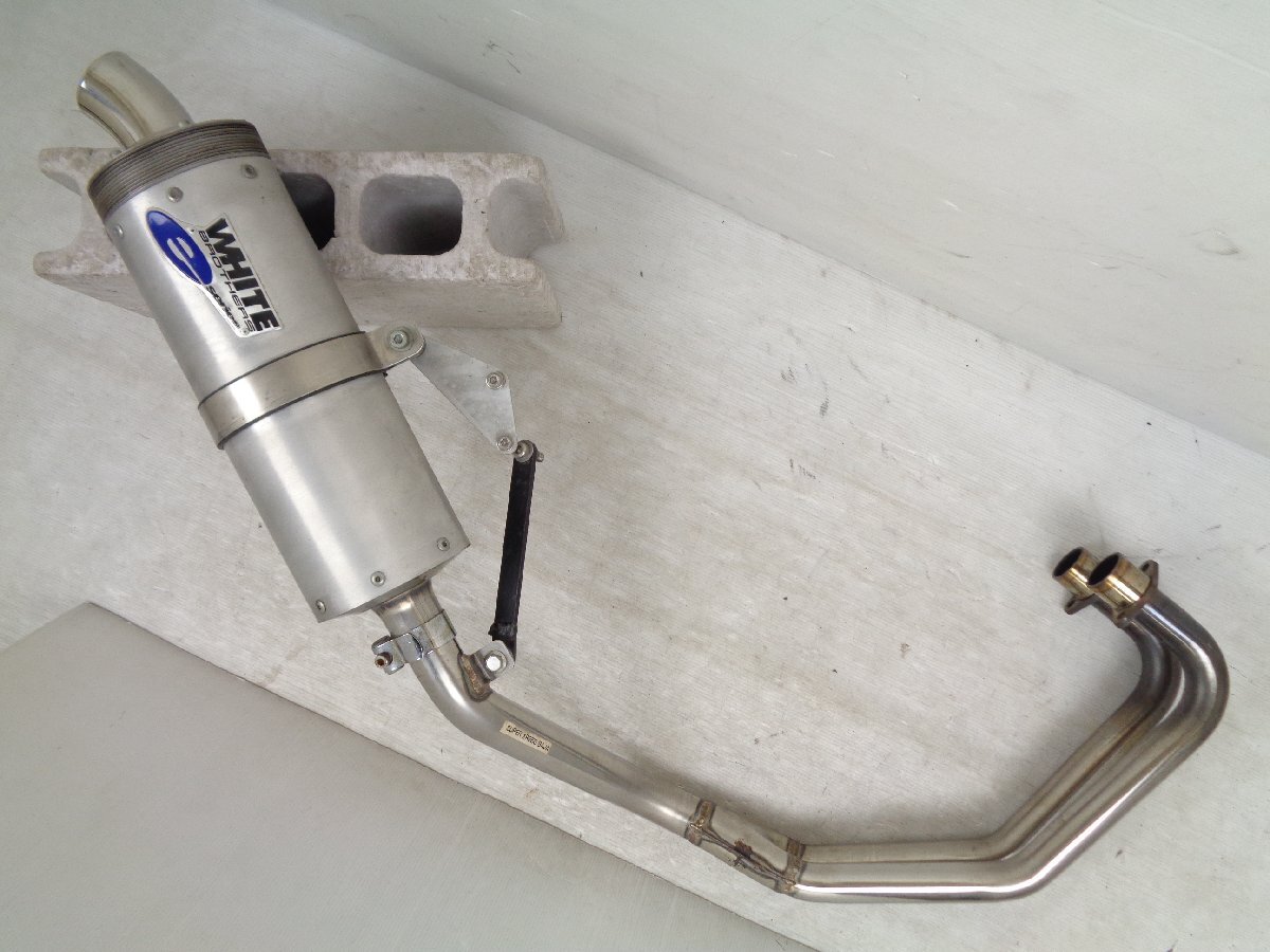 ホワイトブロス製 FTR223 MC34 フルエキダウンマフラー ホンダスパトラ