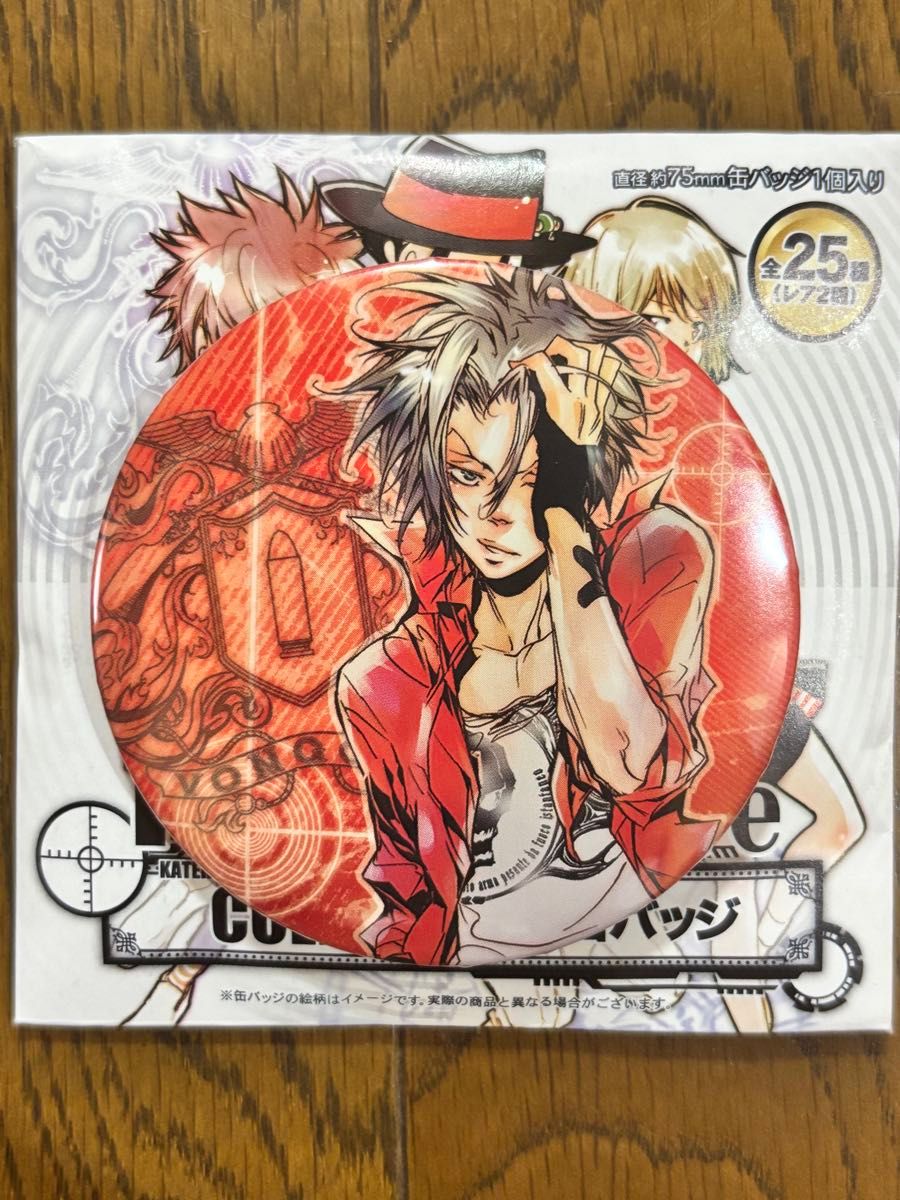 家庭教師ヒットマン REBORN まるかくカンバッジ 獄寺 隼人 未開封 缶