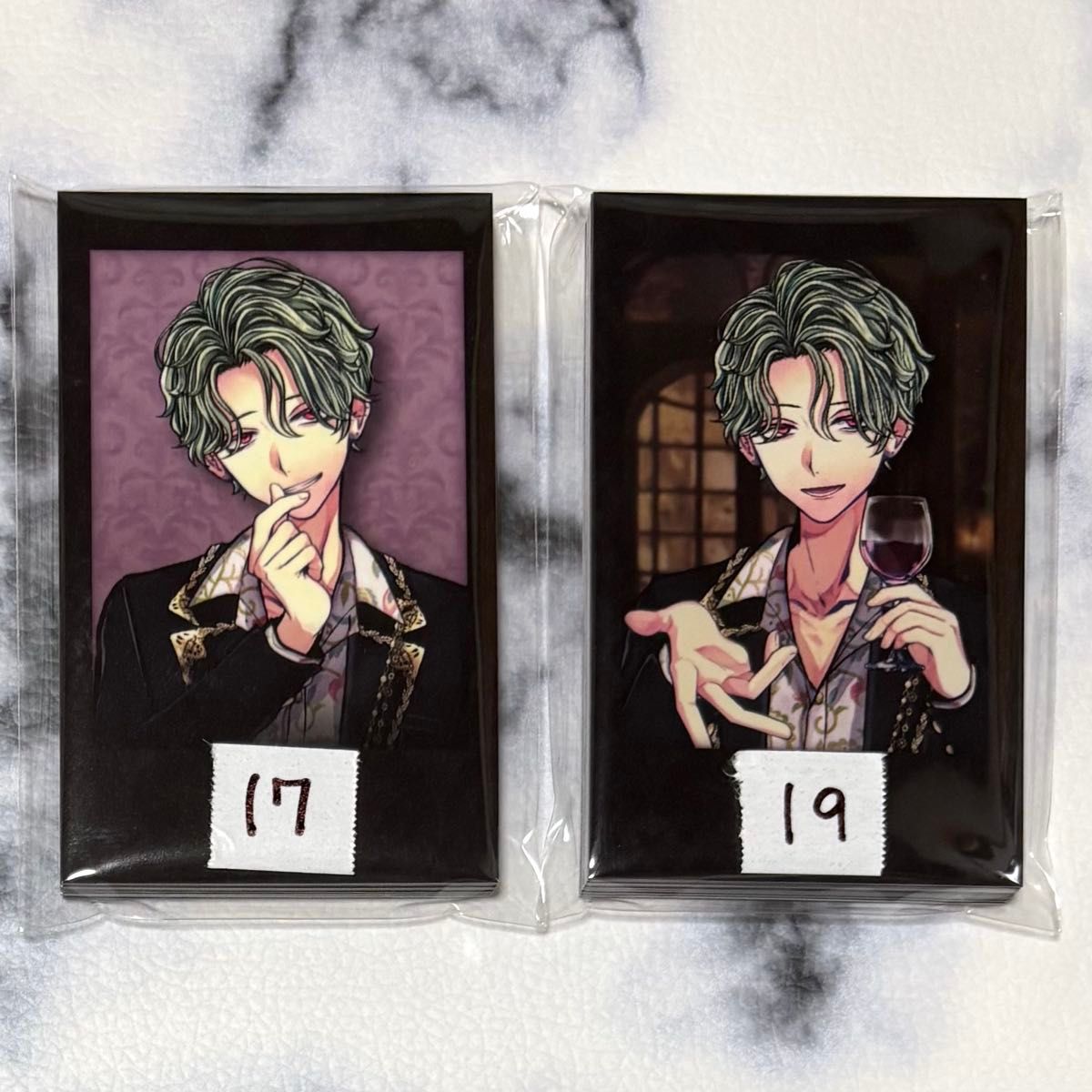 悪魔執事と黒い猫 ルカス バレンタイン チェキ風カード あくねこ