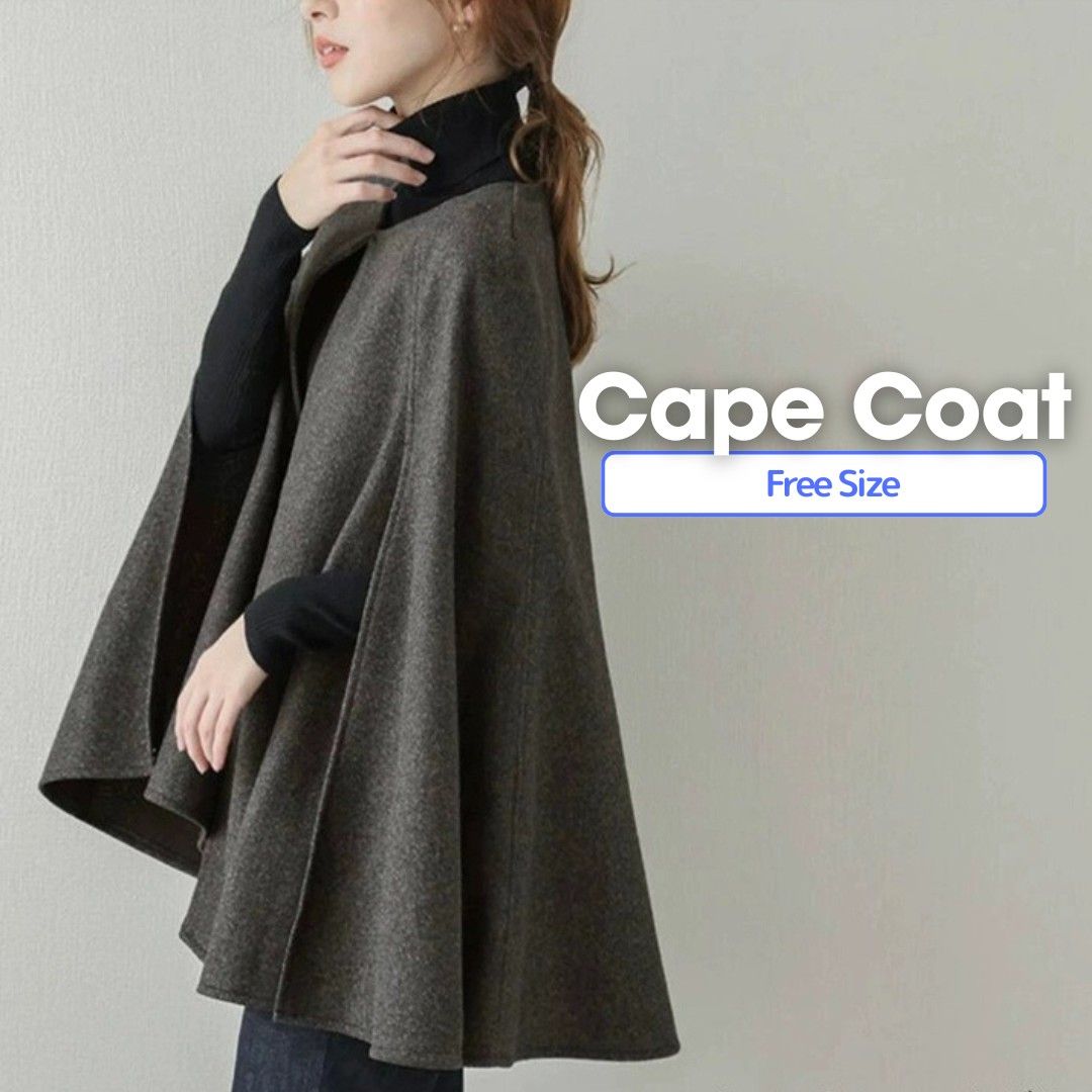 新品タグあり 【SNIDEL×新木優子×sweet】コート ポンチョ GRY グレー