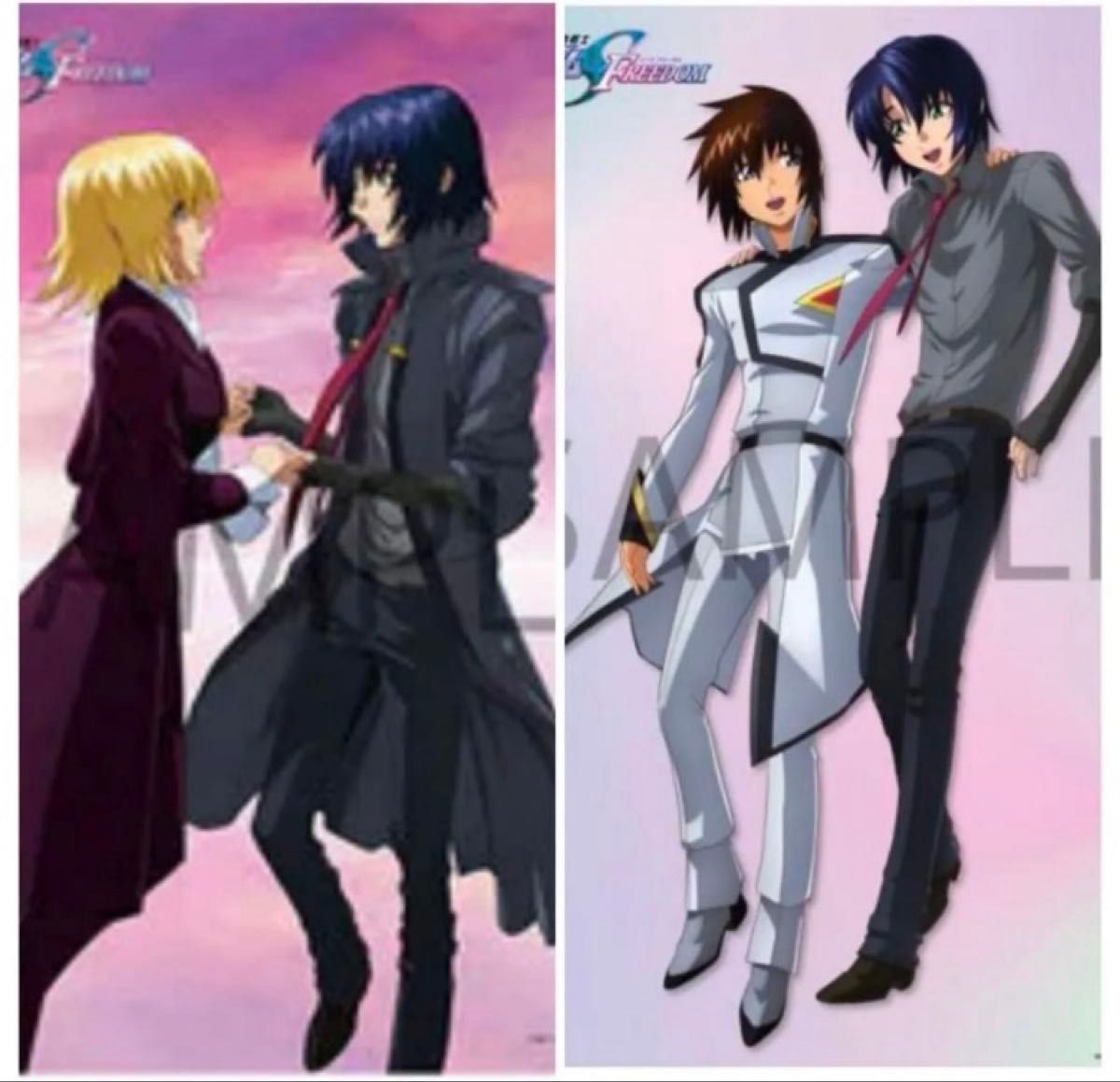 新品】キラ アスラン B2＆キラ ラクス A3 ポスター ガンダムSEED