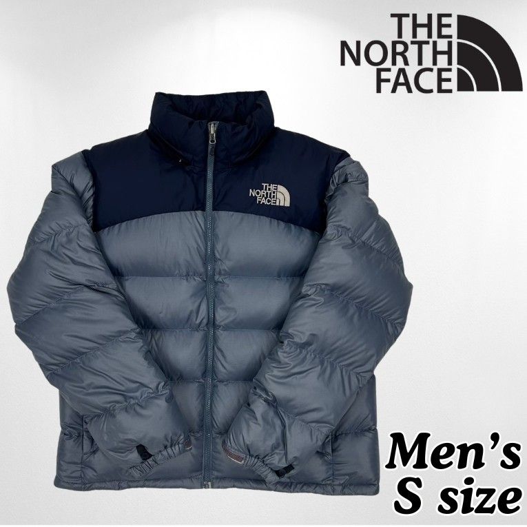 ノースフェイス ダウンジャケット ヌプシ 700フィル フェザー XS 青紺
