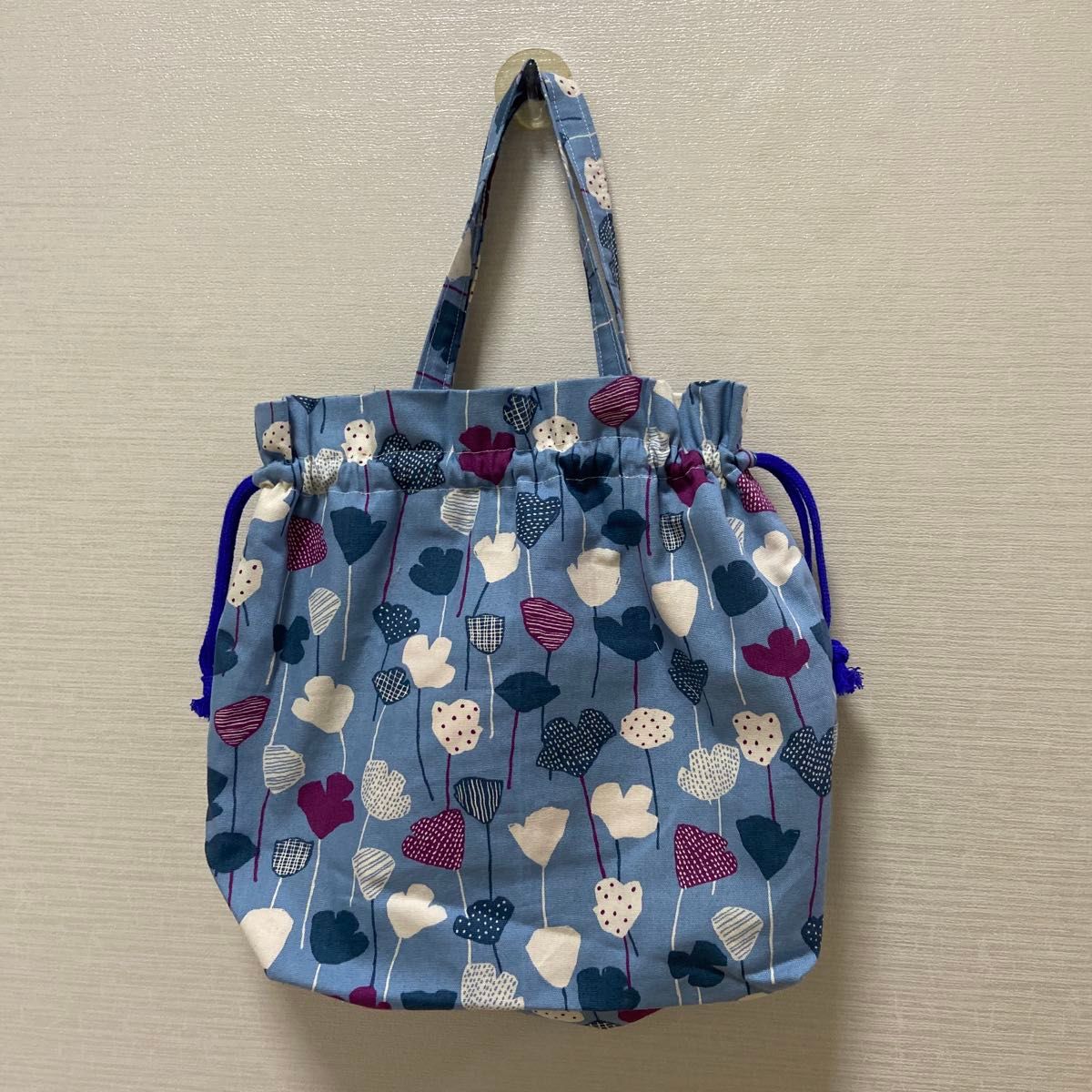 ハンドメイド トートバッグ ミナペルホネン タンバリン ネイビー