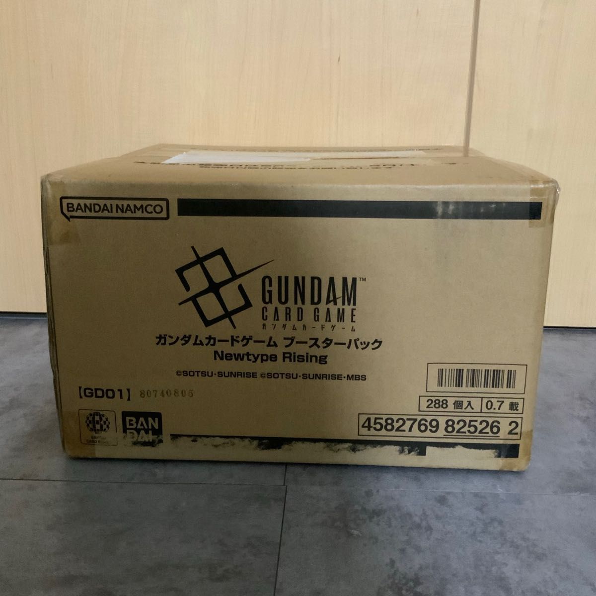 未開封テープ付き10BOX ガンダムカードゲーム Newtype Rising GD01