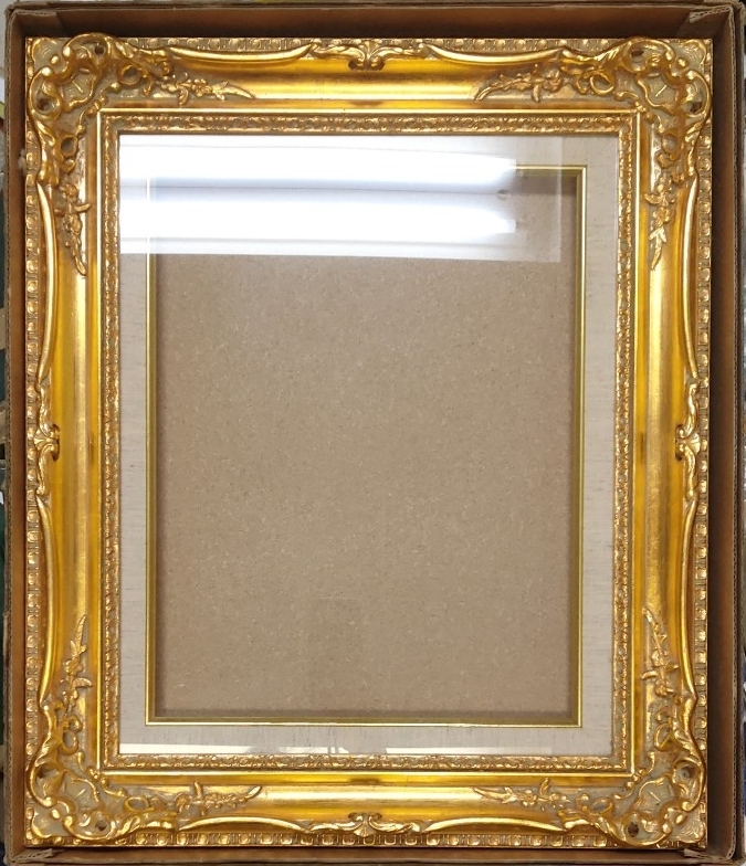 限定値下げ】レトロ風 ゴールドの油彩額縁のみ 特大サイズ レトロ風