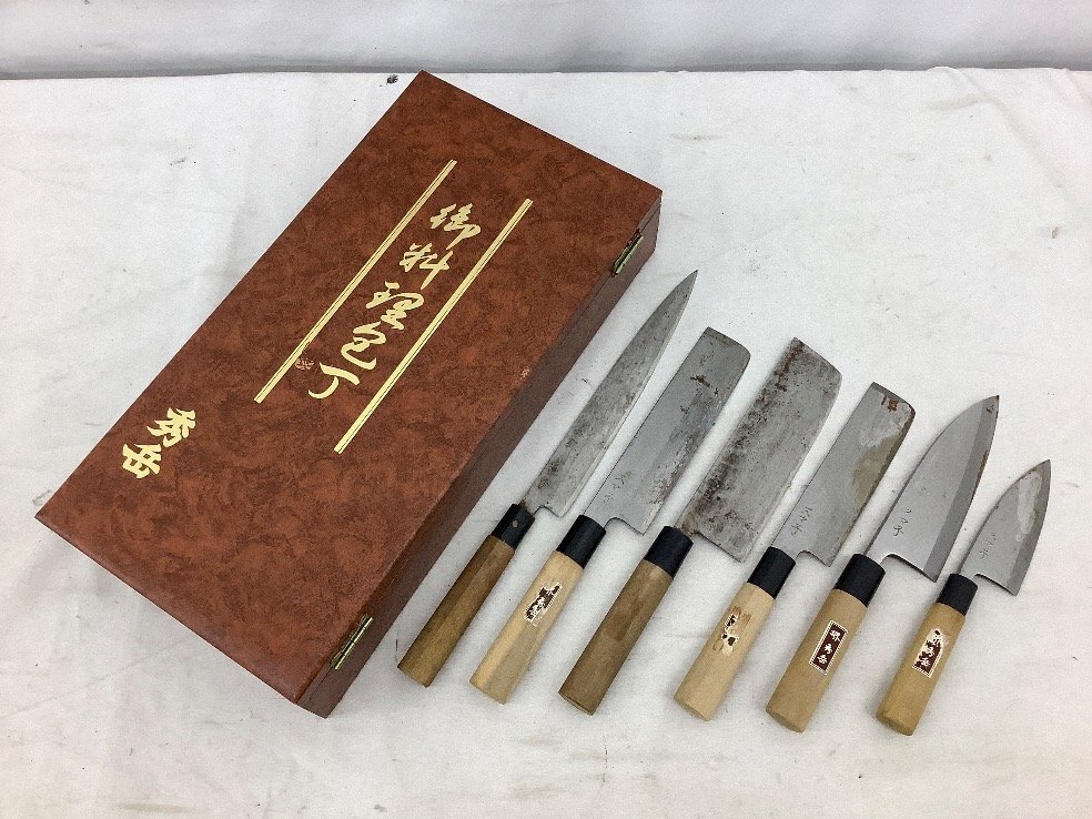 Yahoo!オークション -「堺秀岳」(セット) (包丁)の落札相場・落札価格