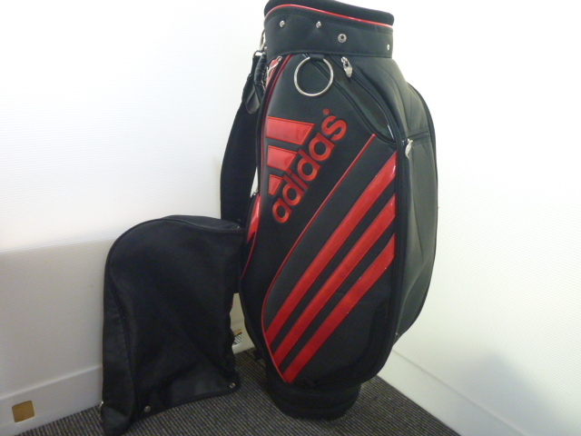 Yahoo!オークション -「アディダス 赤 黒」(キャディバッグ) (用具)の