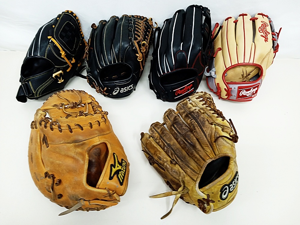 ジャンク 野球 グローブ 5個 まとめ売り ジャンク 野球 グローブ 5個