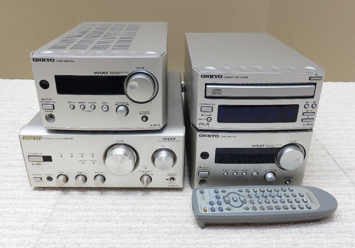 オンキョー ONKYO アンプ R-801A CDプレーヤー C-701A オンキョー