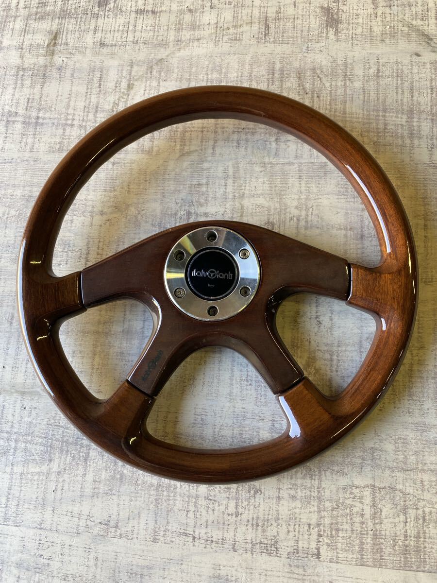 italvolanti ステアリング ウッド レザー 37パイ italvolanti