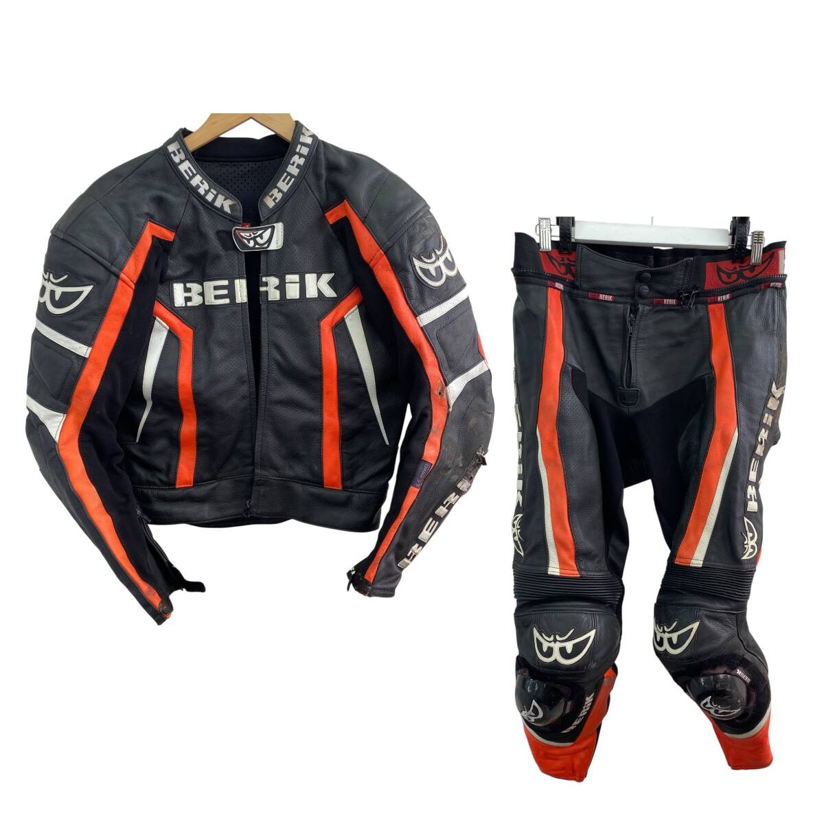 Yahoo!オークション -「ベリック レーシングスーツ セパレート」(革