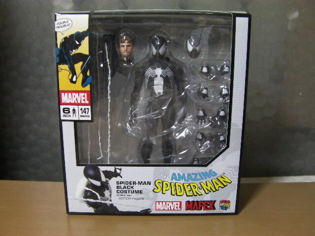 Yahoo!オークション -「mafex spider-man black costume(comic ver