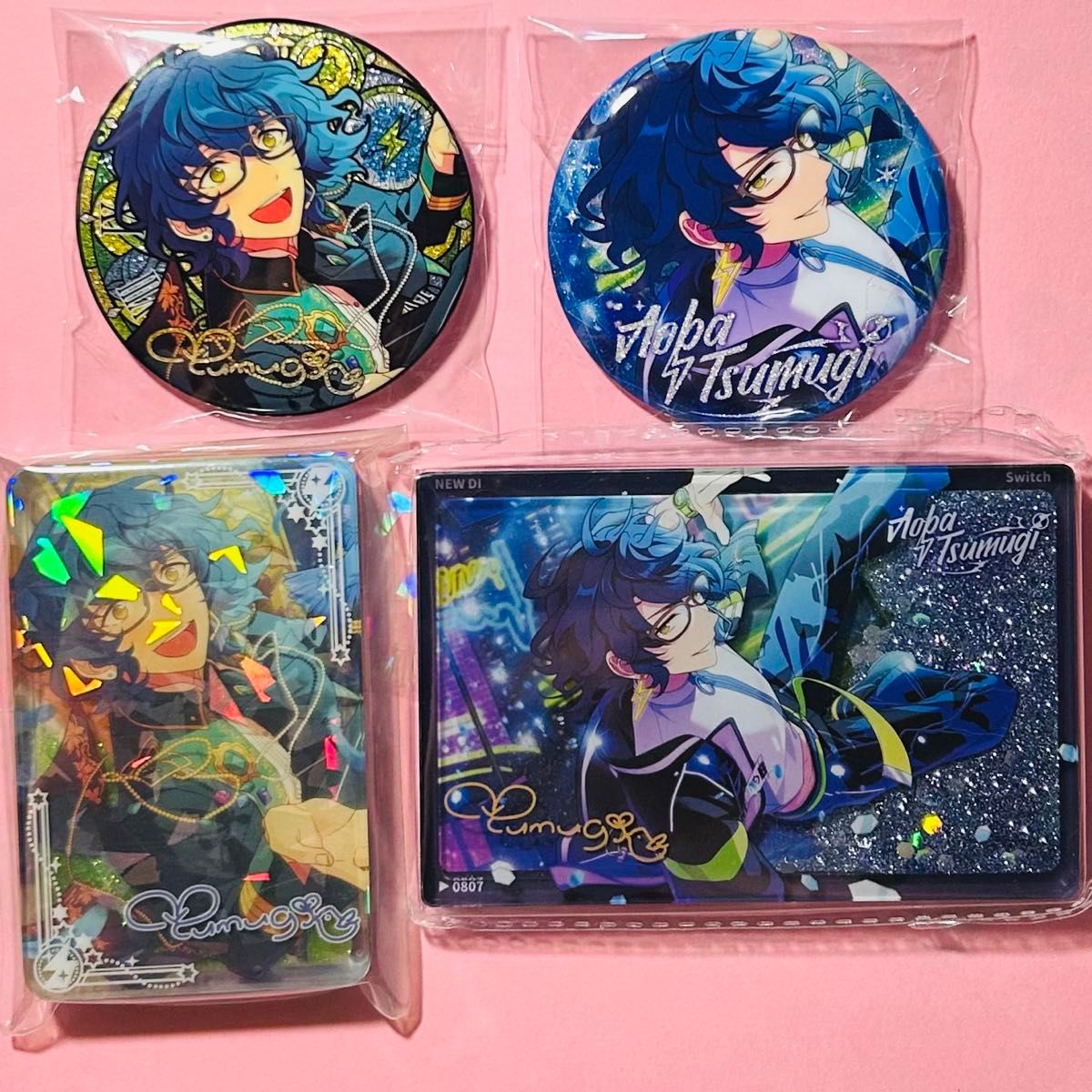 あんスタ 青葉つむぎ SD柄 缶バッジ Switch あんさんぶるスターズ