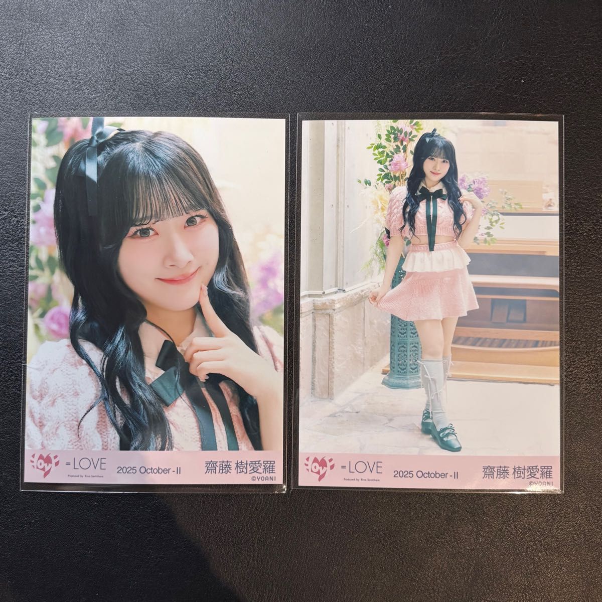 LOVE イコラブ 齋藤樹愛羅 ピンクニット ラブソング 直筆 サイン 生