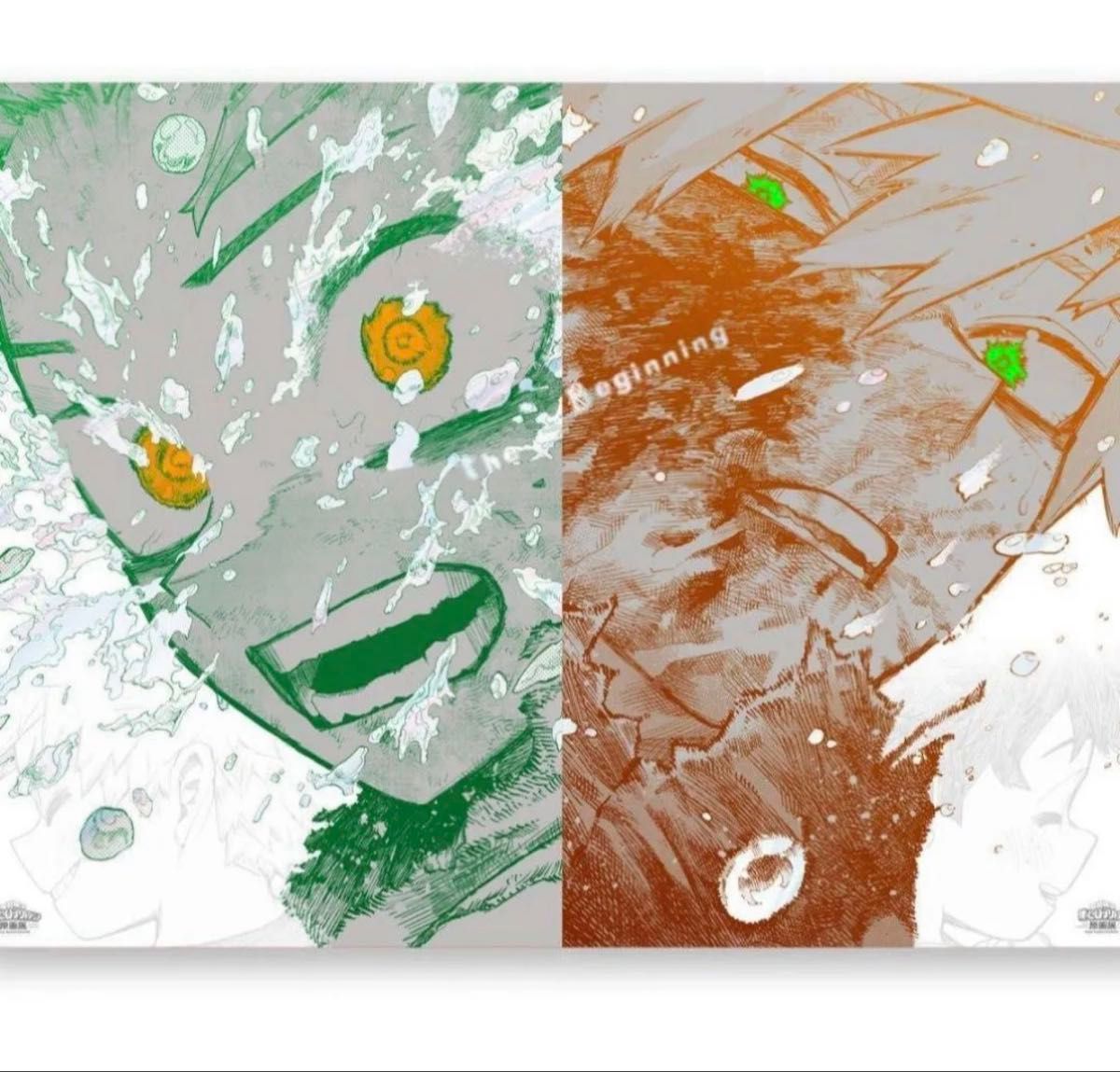 僕のヒーローアカデミア 原画展 ヒロアカ展 ポスター A2 B2 緑谷 爆豪