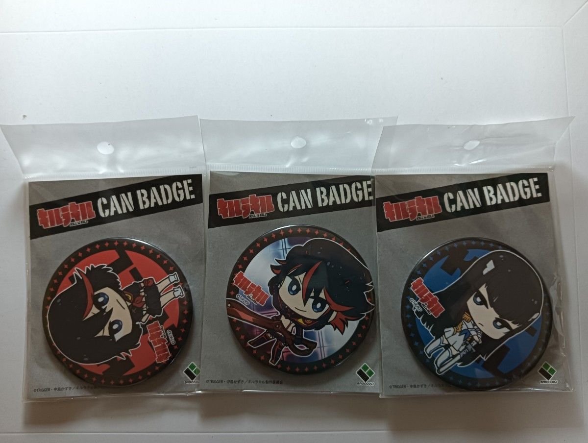 すしお万博 缶バッジ 5個 キルラキル 纏流子 鬼龍院皐月 美木杉愛九郎