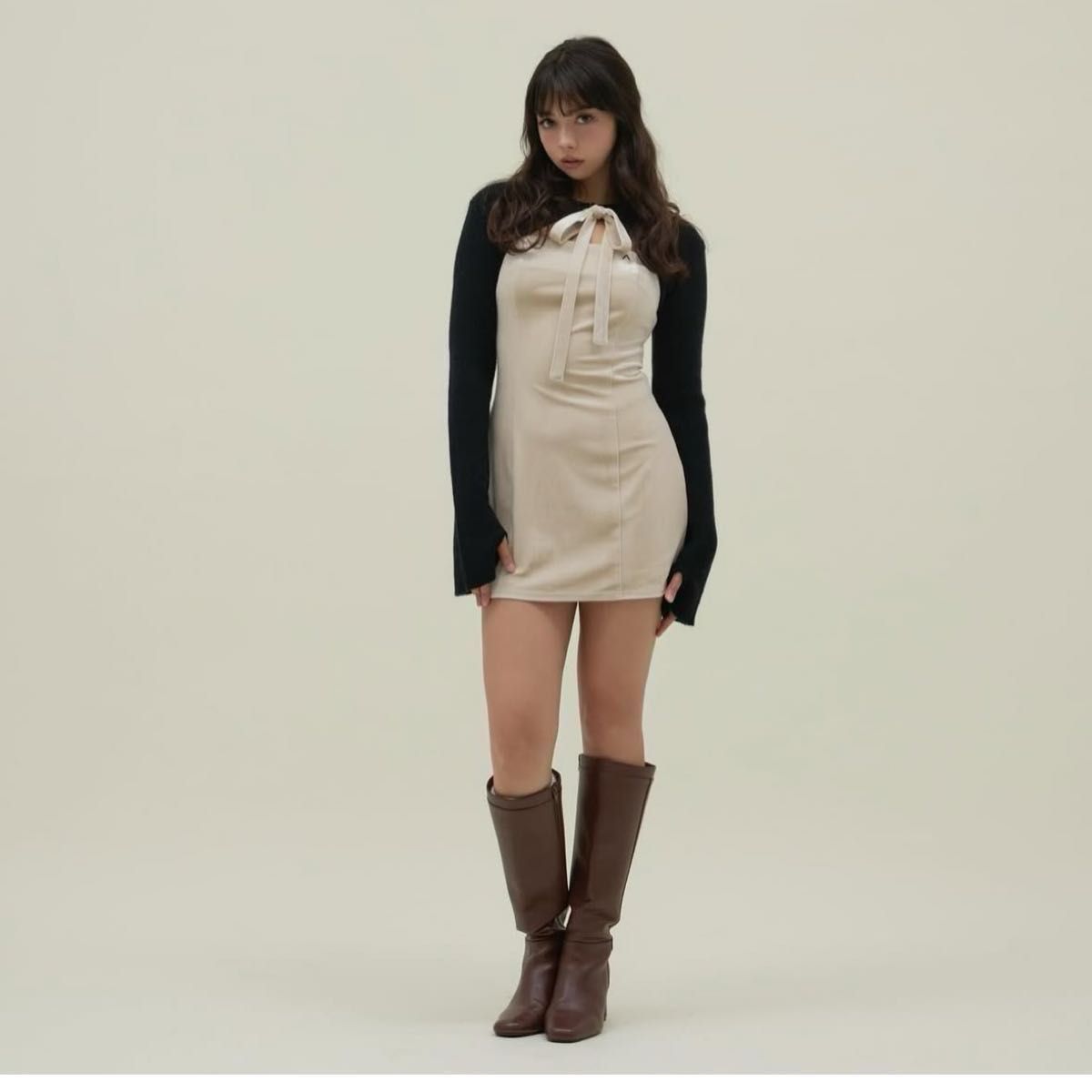 andmary Anita ribbon mini dress｜Yahoo!フリマ（旧PayPayフリマ）