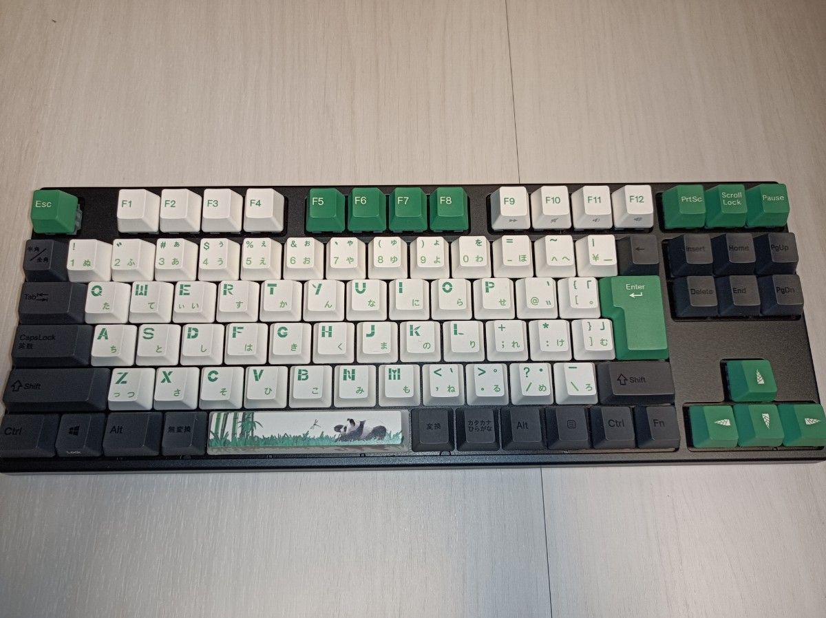 DAREU 緑 LK175 黒軸 RGB 単色 ゲーミングキーボード ゲーミング 英語