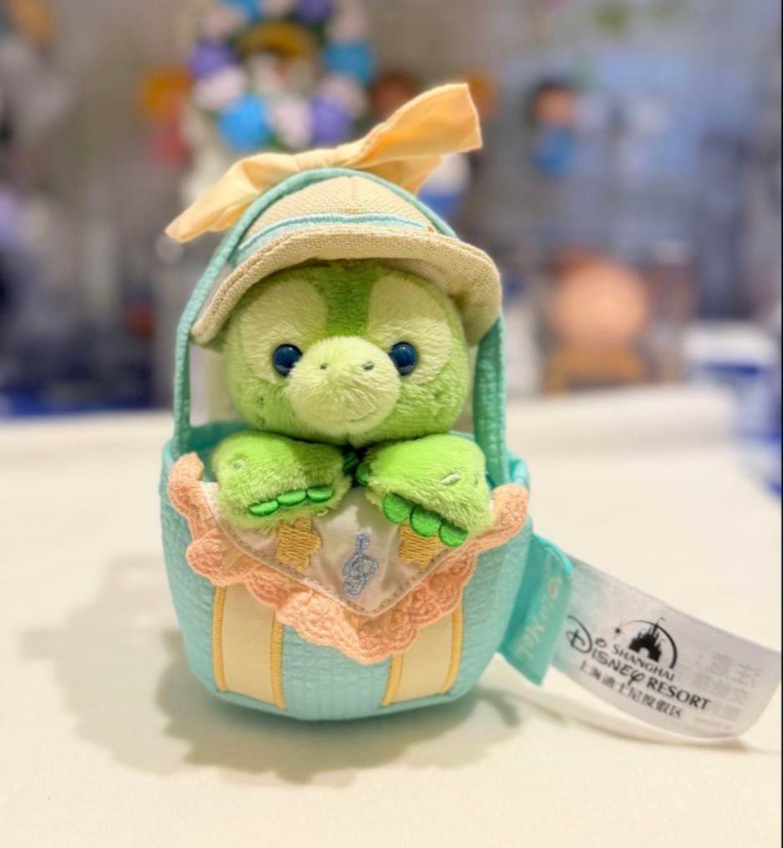 上海ディズニー オルメルぬいぐるみキーホルダー スキーウェア スノー