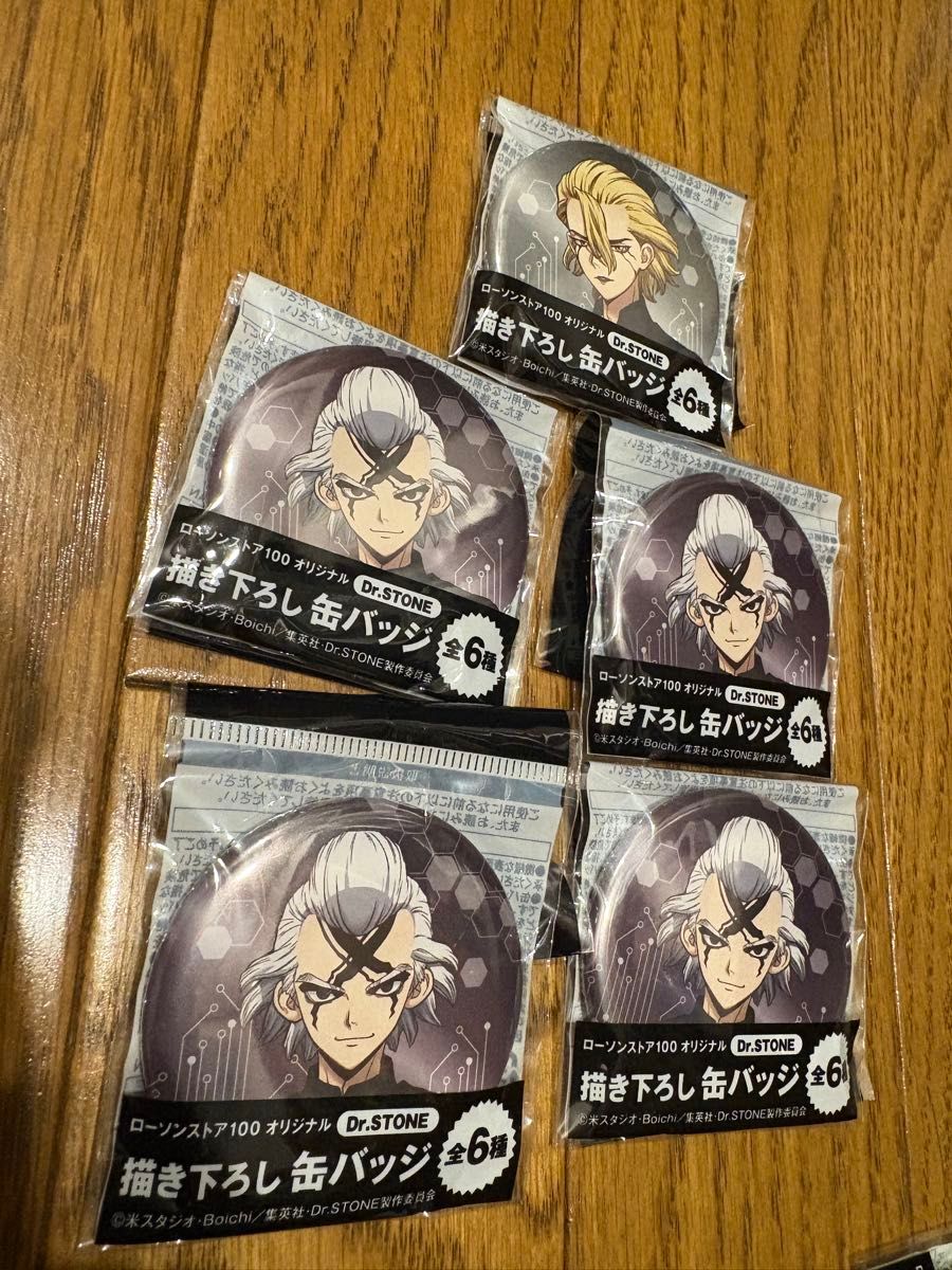 Dr STONE スタンリー 缶バッチ ローソンストア100 10個 ドクター