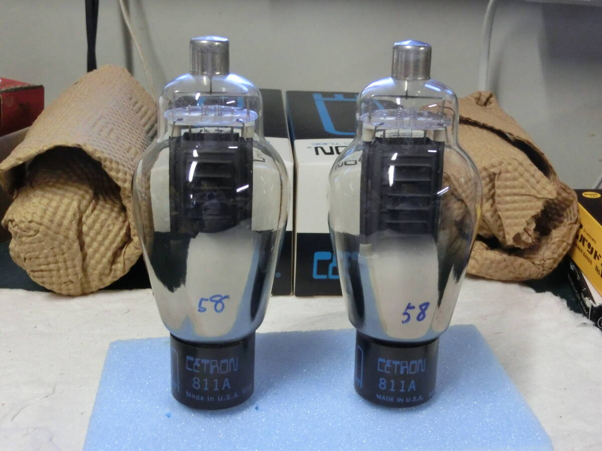CETRON JAN 811A NOS真空管 ペア CETRON JAN 811A NOS真空管 ペア 808